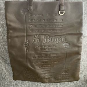Bvlguari  leather tote.